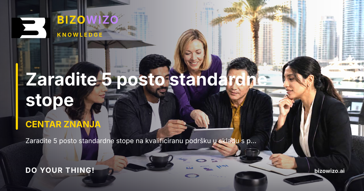 Zaradite 5 posto standardne stope