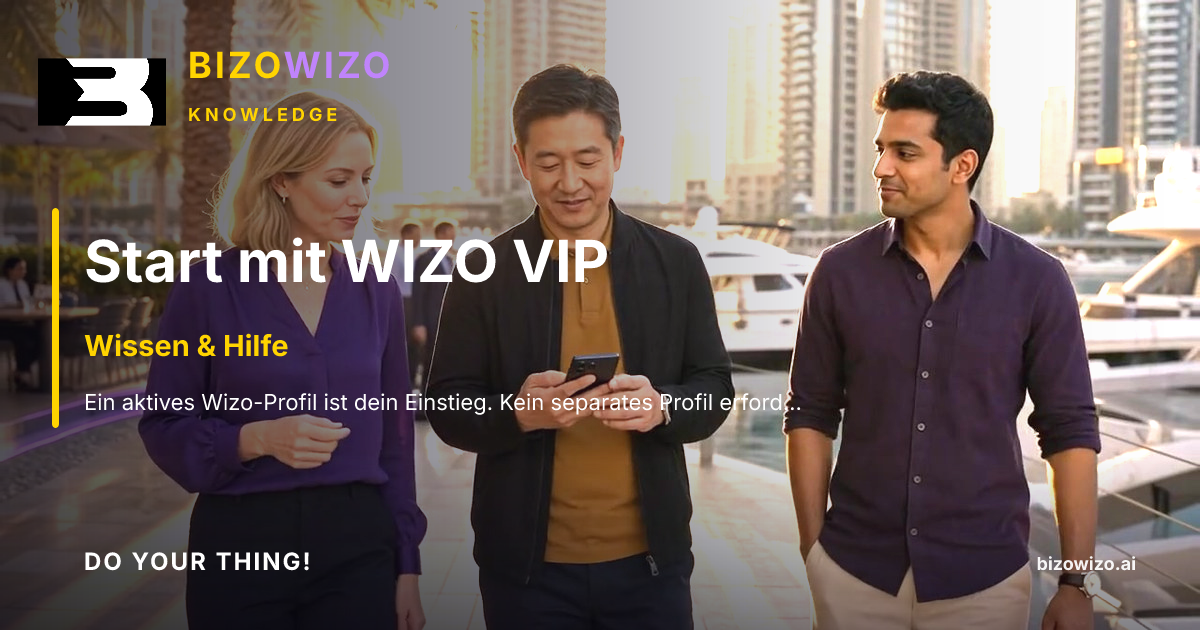 Start mit WIZO VIP