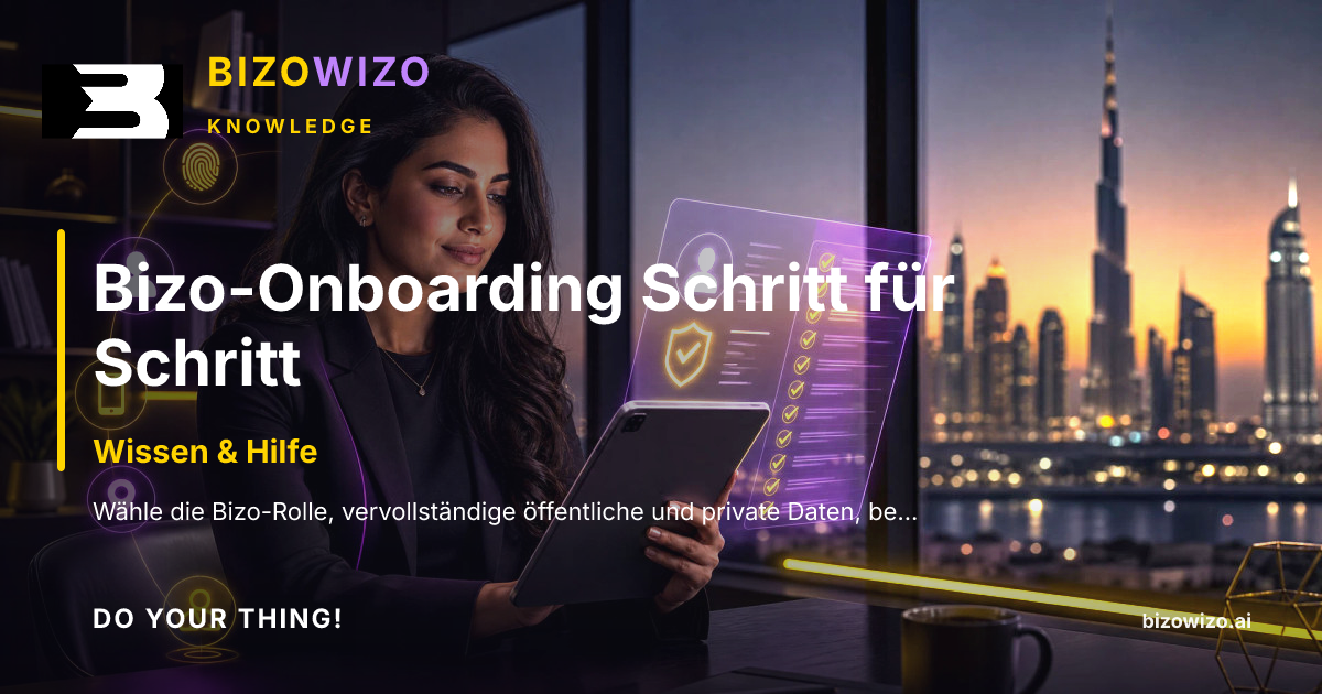 Bizo-Onboarding Schritt für Schritt