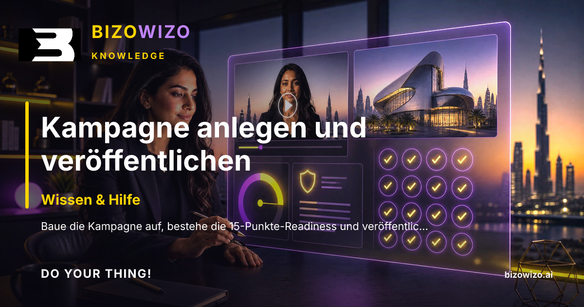Kampagne anlegen und veröffentlichen