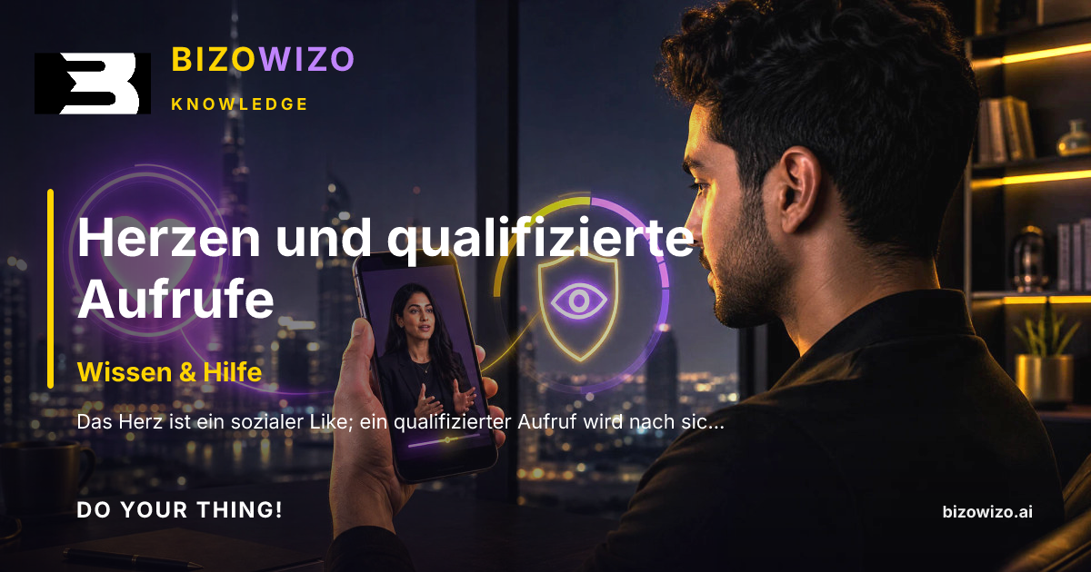 Herzen und qualifizierte Aufrufe
