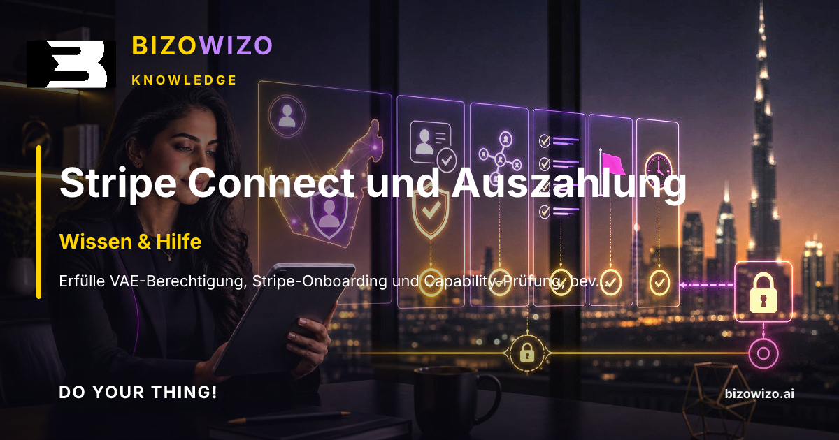 Stripe Connect und Auszahlung