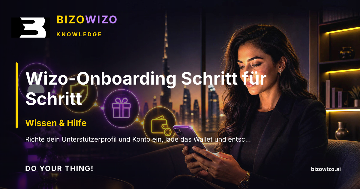 Wizo-Onboarding Schritt für Schritt