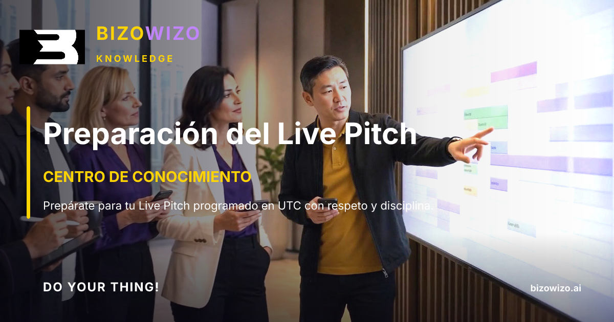 Preparación del Live Pitch