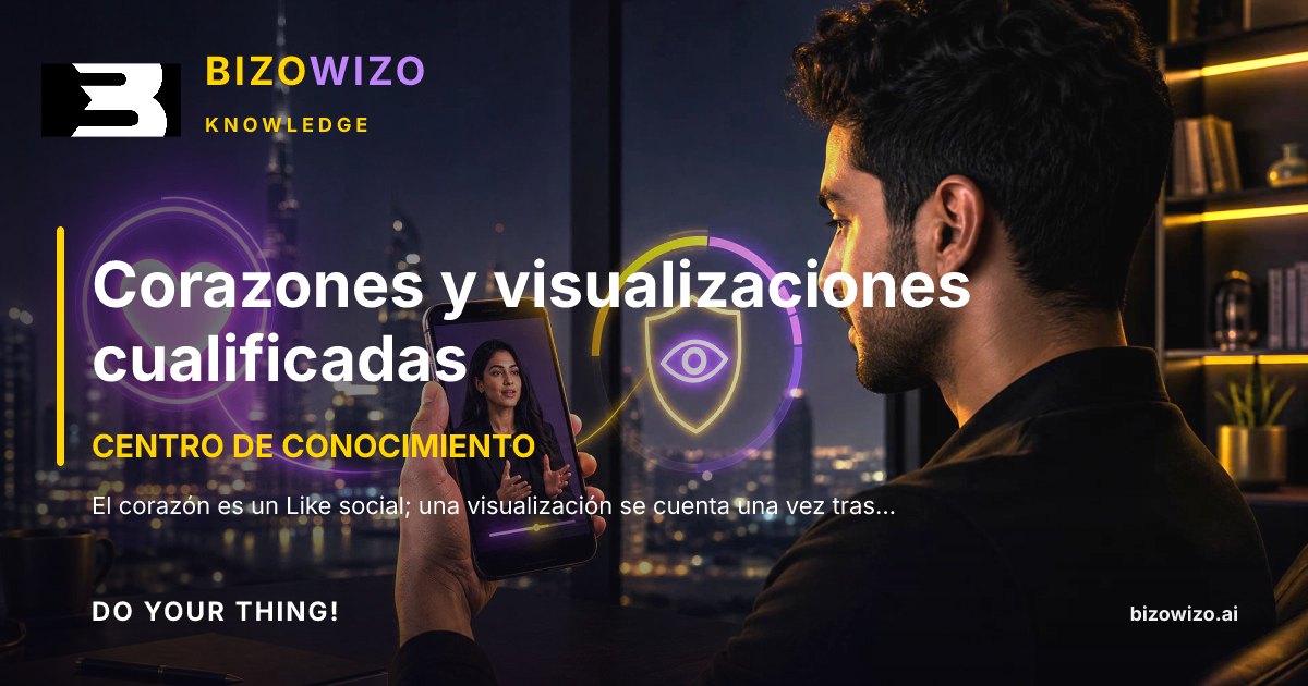 Corazones y visualizaciones cualificadas
