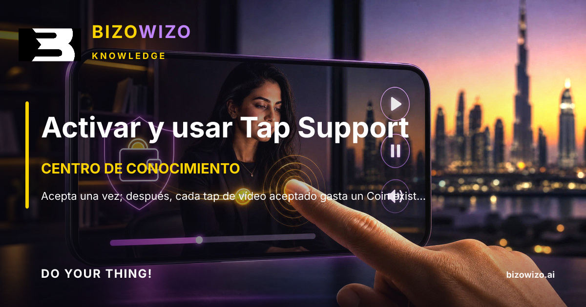 Activar y usar Tap Support
