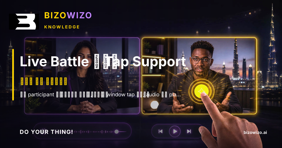 Live Battle में Tap Support