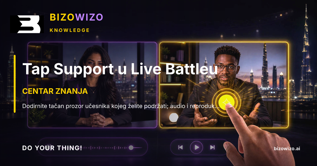 Tap Support u Live Battleu
