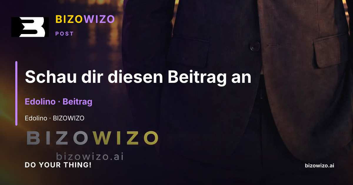 Schau dir diesen Beitrag an
